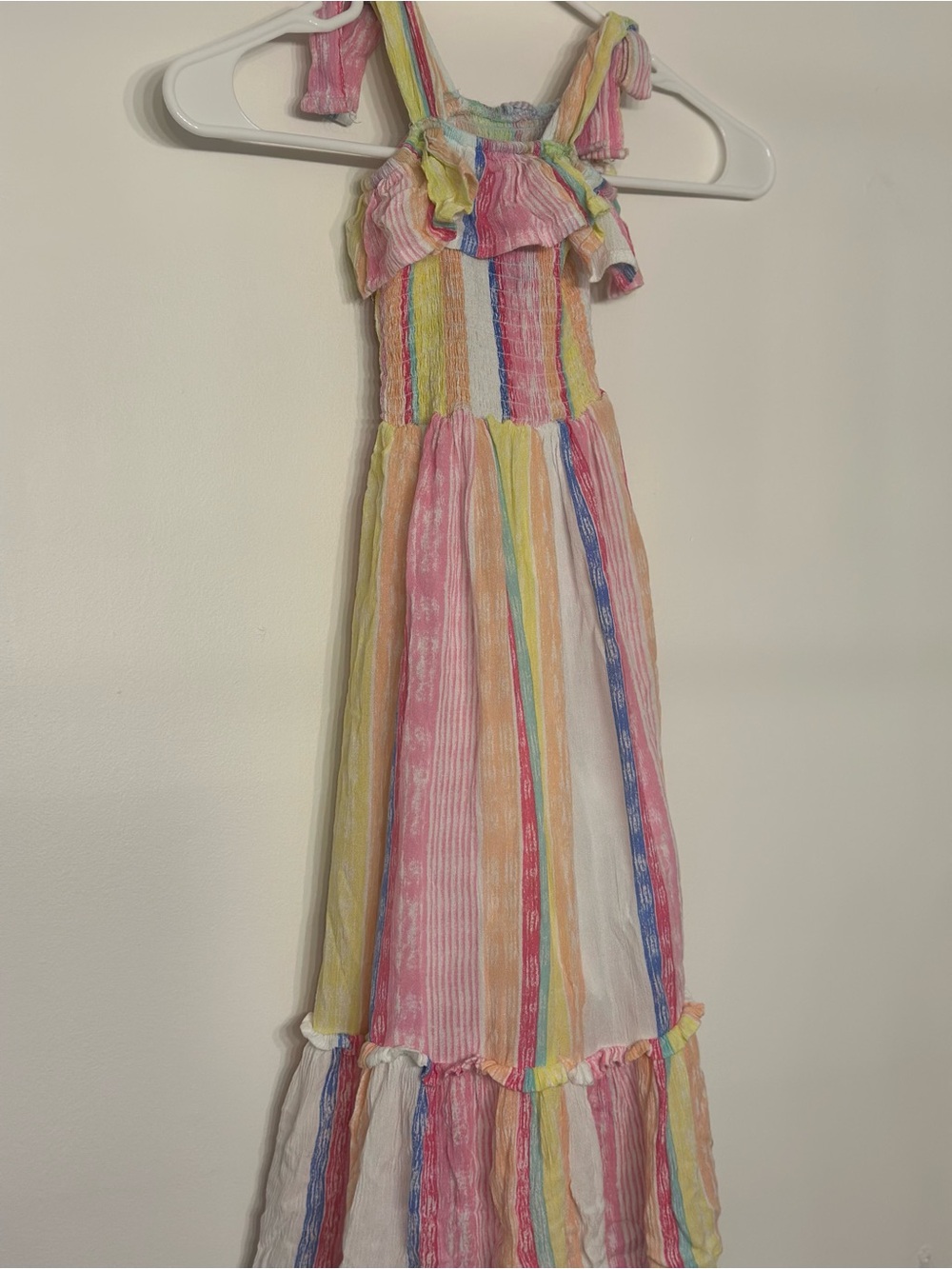 Jessica Simpson Girls Striped Maxi Dress Colorful Size 6